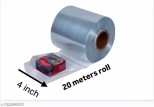 4-Inch PVC Heat Shrink Wrap Film Roll (20m)